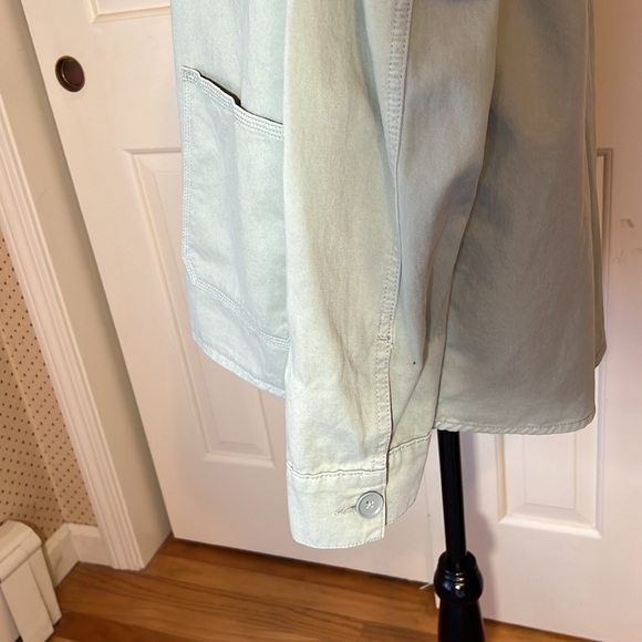 Topshop light green cotton jacket, size 6. EUC - Picture 6 of 9